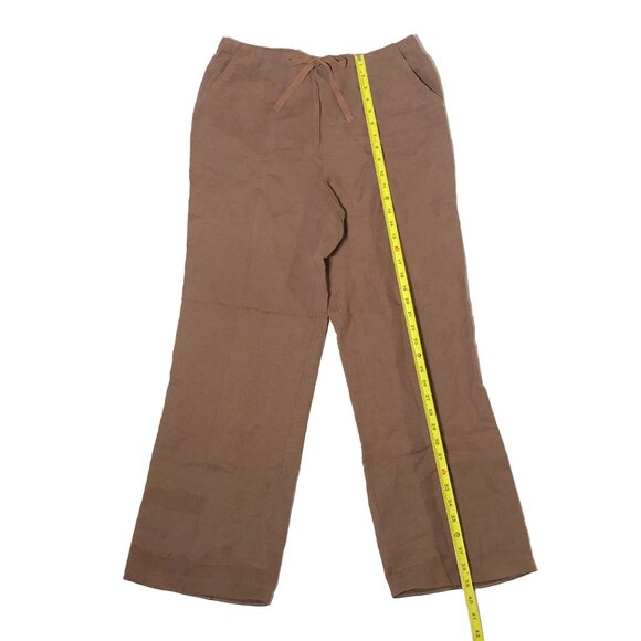 Pendleton Suit Womens Size L Brown Linen Blend Button-up Lightweight - Picture 9 of 13